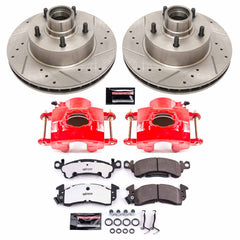 Power Stop KC2908-26 Z26 Street Warrior 1-Click Pad And Rotor Kit With Calipers for 1979-1980 Buick Lesabre Rear Drum product image