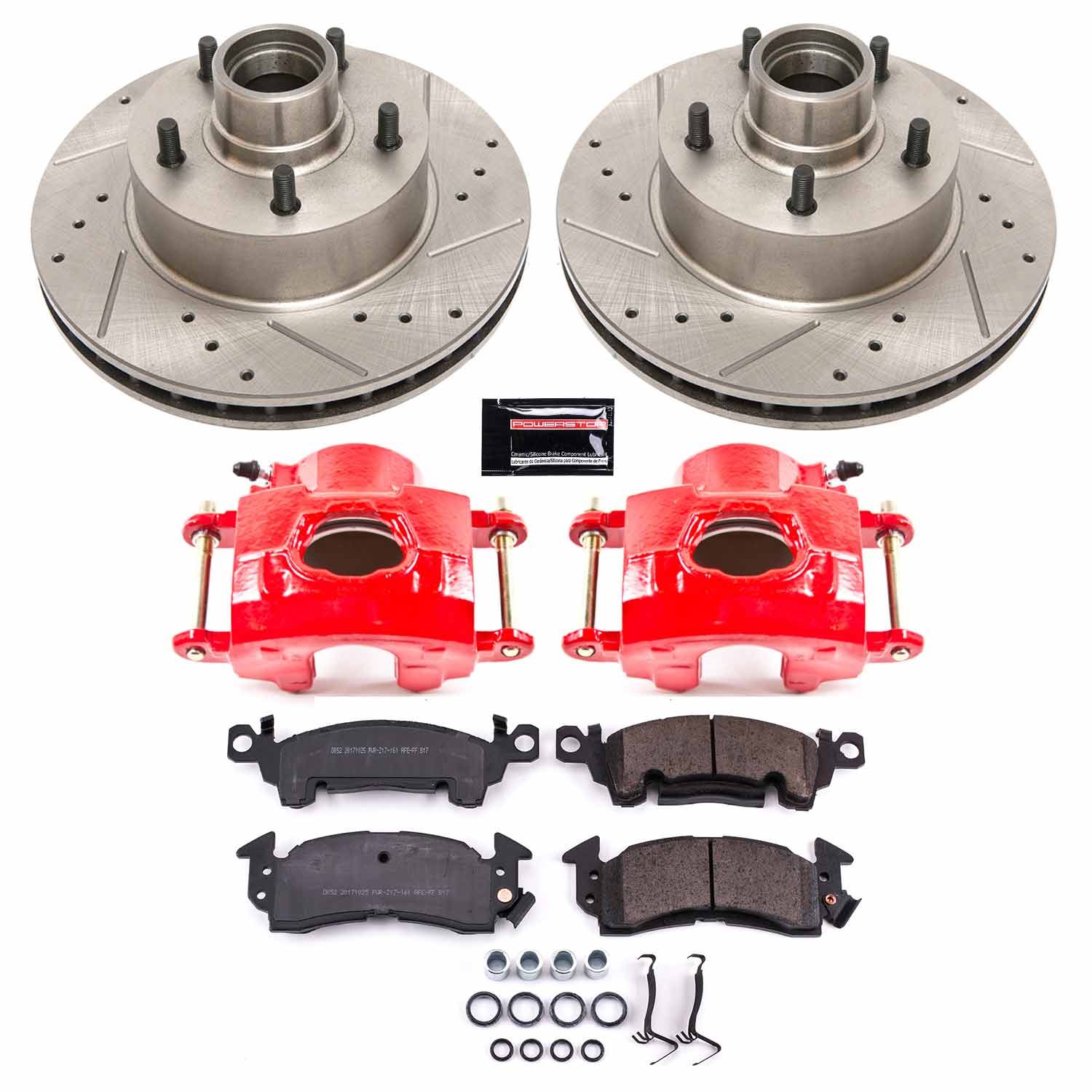 Power Stop KC2908 Z23 Evolution Sport Performance Pad And Rotor Kit With Calipers for 1979-1980 Buick Lesabre Rear Drum product image