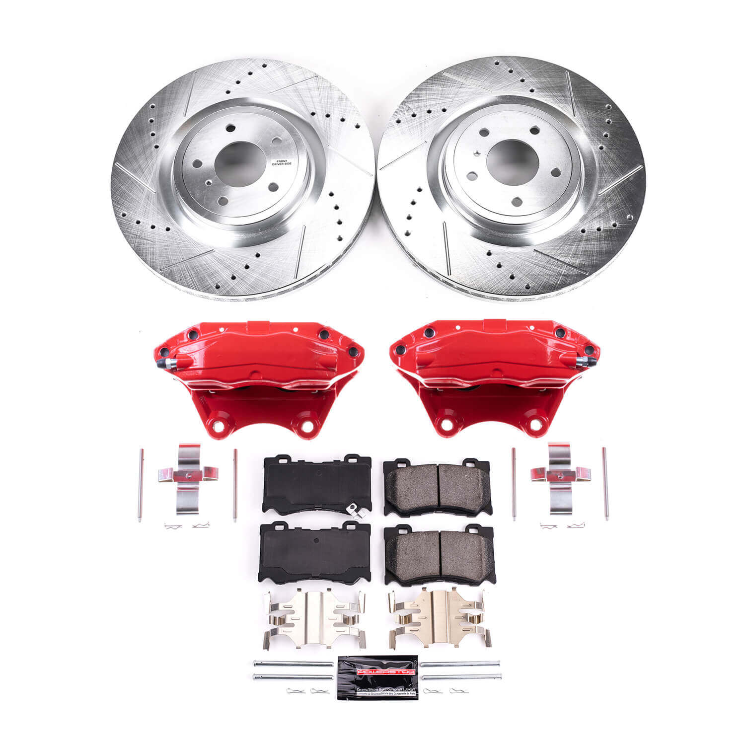Power Stop KC2915B Front Z23 Evolution Sport Performance 1-Click Pad And Rotor Kit With Calipers for 2009 Nissan 350Z product image