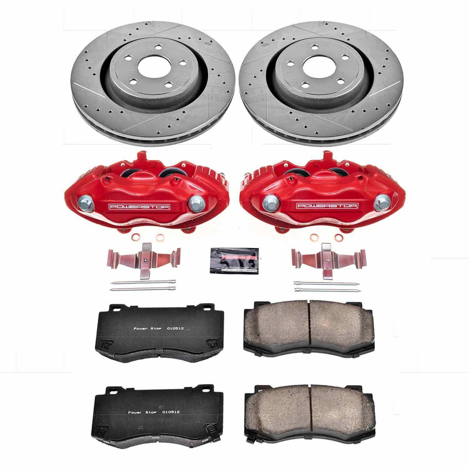 Power Stop KC2924 - Z23 Evolution Sport Performance 1-Click Brake Kit With Calipers (Front) vehicle fitment brake part
