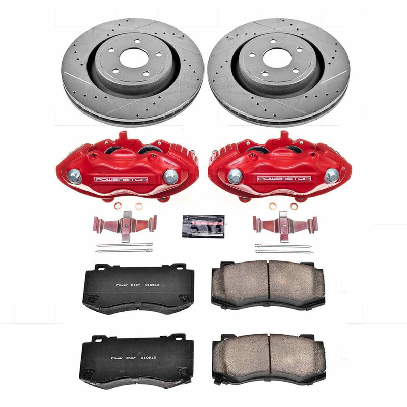 Power Stop KC2924 - Z23 Evolution Sport Performance 1-Click Brake Kit With Calipers (Front) vehicle fitment brake part