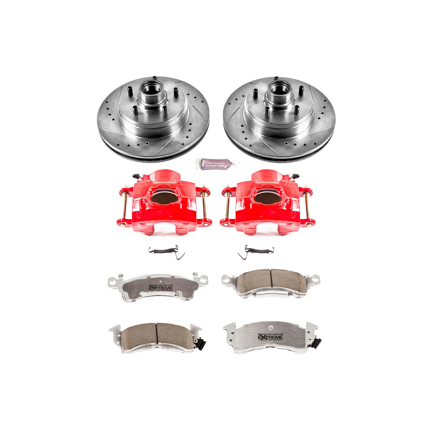 Power Stop KC2936-26 Z26 Extreme Street Warrior 1-Click Brake Kit With Calipers (Front) for 1991-1996 Buick Roadmaster product image