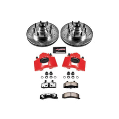 Power Stop KC2947-36 Z36 Extreme Performance Truck And Tow 1-Click Drilled And Slotted Front Brake Kit With Calipers for 1992-2002 Chevrolet C1500 Suburban product image