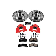 Power Stop KC2947 Z23 Evolution Sport Performance 1-Click Drilled And Slotted Front Brake Kit With Calipers for 1992-2002 Chevrolet C1500 Suburban product image