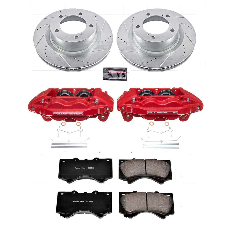 Power Stop KC2952A Z23 Evolution Sport Performance 1-Click Brake Kit With Calipers (Front) for 2007-2015 Toyota Sequoia product image