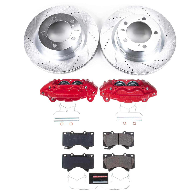 Power Stop KC2952B Front Z23 Evolution Sport Performance Pad And Rotor Kit With Calipers for 2016-2022 Toyota Sequoia product image
