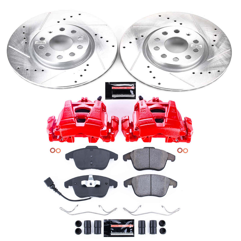 Power Stop KC2963 Z23 Evolution Sport Performance Pad And Rotor Kit With Calipers for 2015-2018 Audi Q3 product image