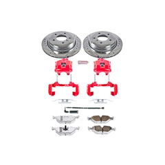 Power Stop KC2970-26 Z26 Extreme Street Warrior 1-Click Brake Kit With Calipers (Rear) for 2001-2005 BMW 325XI product image