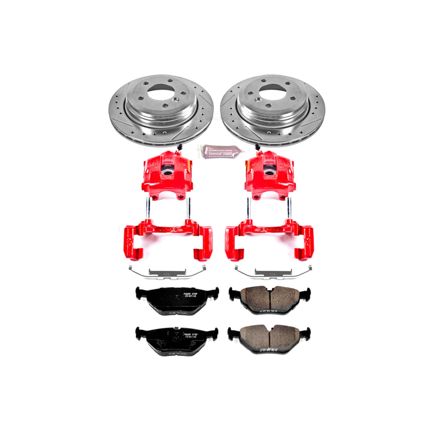 Power Stop KC2970 Z23 Evolution Sport Performance 1-Click Brake Kit With Calipers (Rear) for 2001-2005 BMW 325XI product image