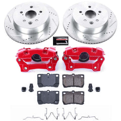 Power Stop KC2977A Z23 Evolution Sport Performance 1-Click Drilled And Slotted Rear Brake Kit With Calipers for 2006-2013 Lexus GS350 product image