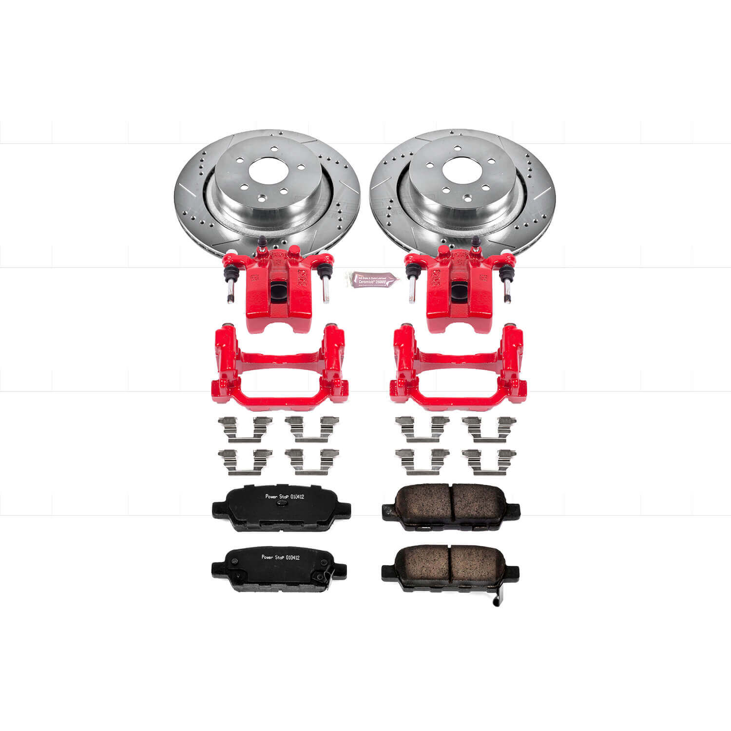 Power Stop KC2986 Z23 Evolution Sport Performance 1-Click Brake Kit With Calipers (Rear) for 2007-2013 INFINITI G35 Sport Sedan (4 product image