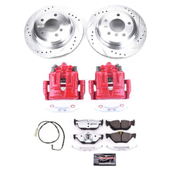 Power Stop KC3002-26 Z26 Street Warrior 1-Click Rear Brake Kit With Calipers for 2007-2010 BMW 328I Convertible Station Wagon product image