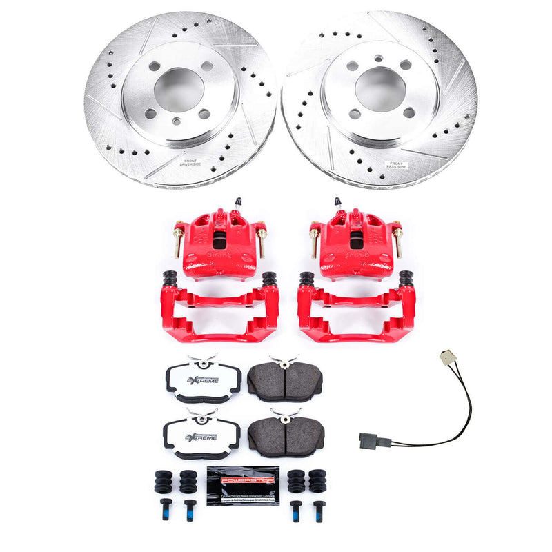 Power Stop KC3008-36 Z36 Extreme Performance Truck And Tow 1-Click Front Brake Kit With Calipers for 1984-1992 BMW 318I product image