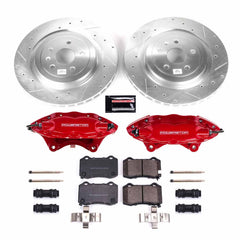Power Stop KC3019A Rear Z23 Evolution Sport Performance 1-Click Pad And Rotor Kit With Calipers for 2009-2015 Cadillac Cts V product image