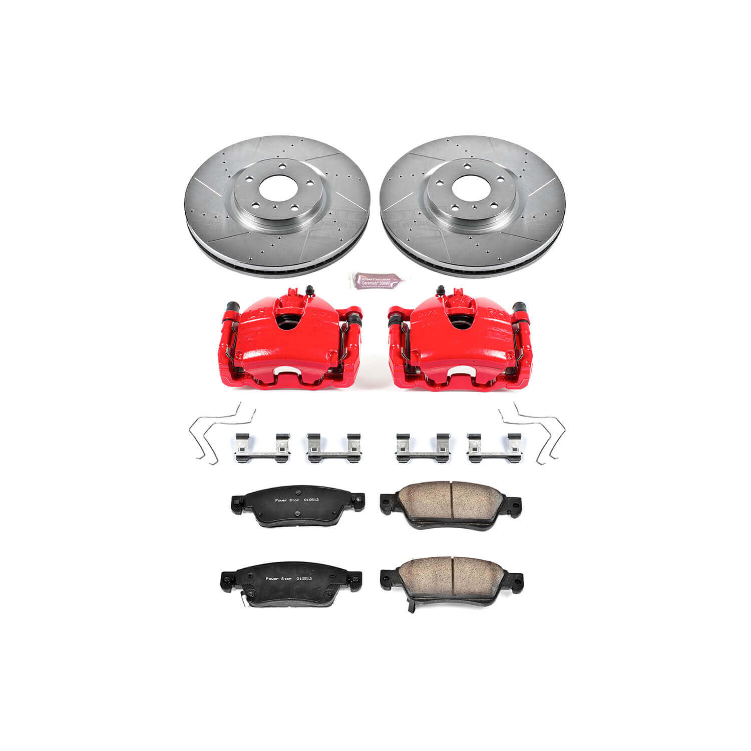 Power Stop KC3022B Z23 Evolution Sport Performance 1-Click Brake Kit With Calipers (Front) for 2007-2015 INFINITI G35 Sport Sedan (4 product image