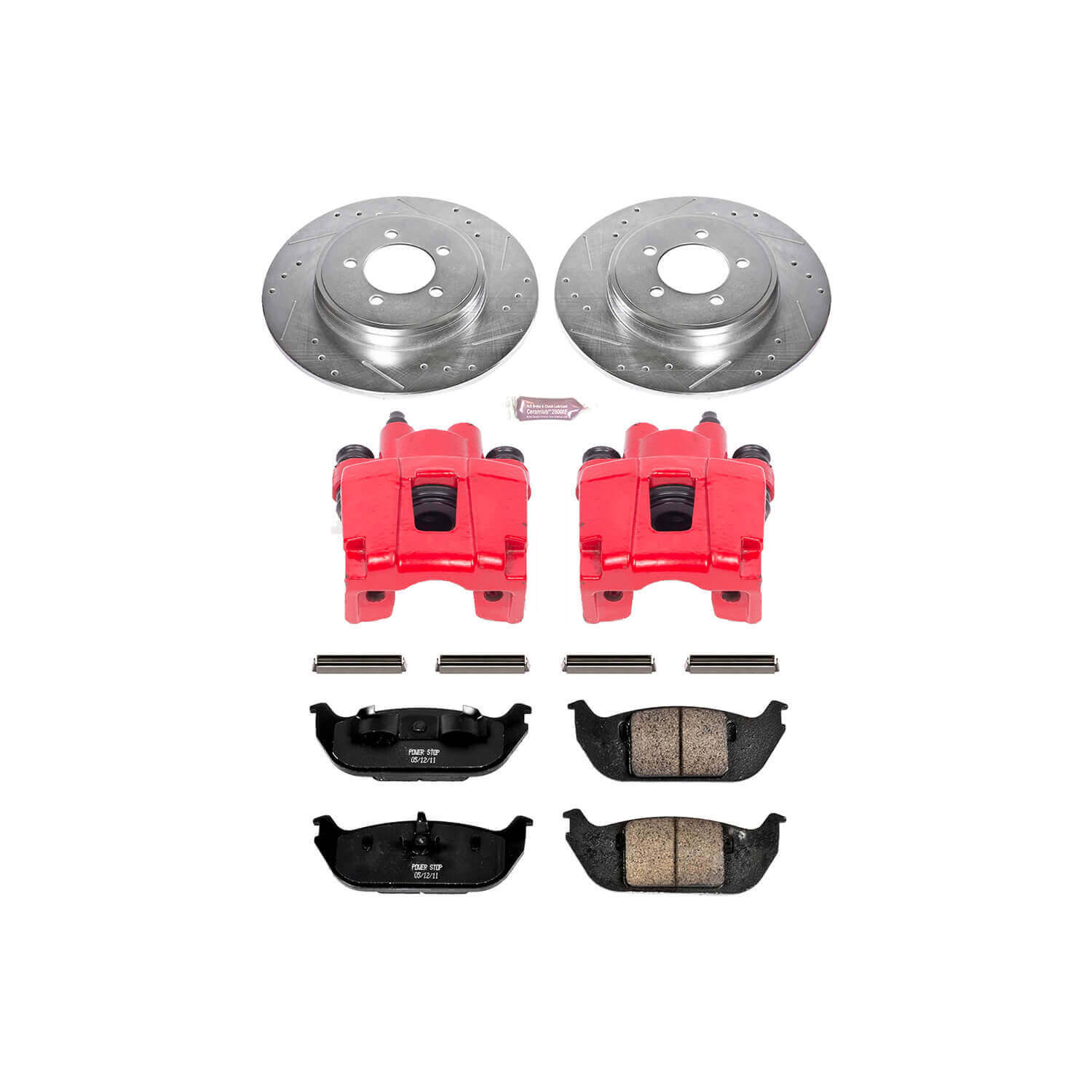 Power Stop KC3025 Z23 Evolution Sport Performance 1-Click Brake Kit With Calipers (Rear) for 2003-2005 Lincoln Aviator product image