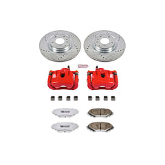 Power Stop KC3026-26 Z26 Extreme Street Warrior 1-Click Brake Kit With Calipers (Front) for 2004-2011 Mazda RX-8 product image