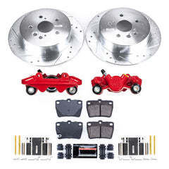 Power Stop KC3028 Rear Z23 Evolution Sport Performance 1-Click Pad And Rotor Kit With Calipers for 2004-2005 Toyota RAV4 Rear Disc product image