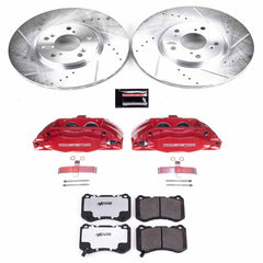 Power Stop KC3029-26 Z26 Street Warrior 1-Click Front Brake Kit With Calipers for 2004-2008 Acura TL product image