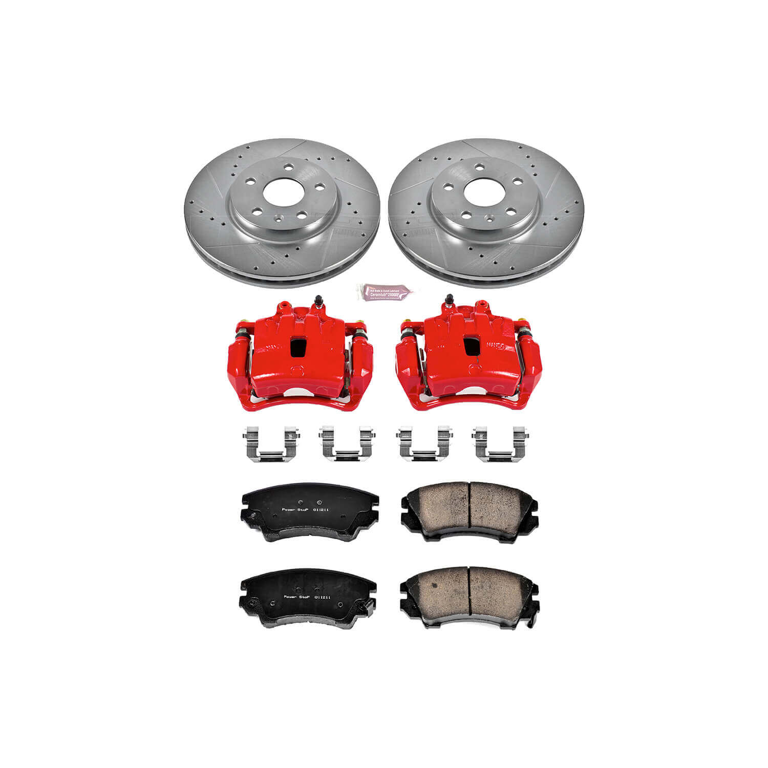 Power Stop KC3031 Z23 Evolution Sport Performance 1-Click Brake Kit With Calipers (Front) for 2010-2015 Chevrolet Camaro product image