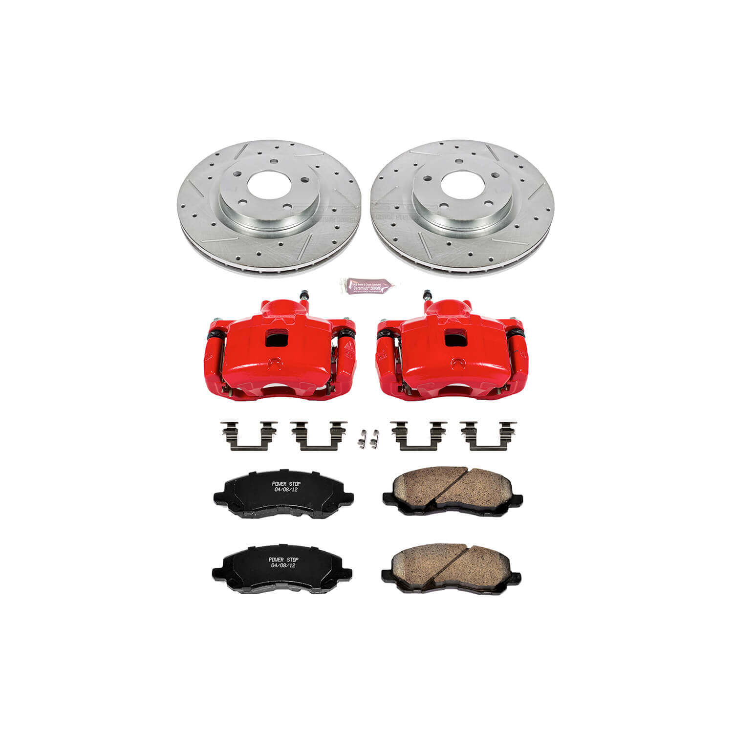 Power Stop KC3032 Z23 Evolution Sport Performance 1-Click Brake Kit With Calipers (Front) for 2007-2017 Chrysler 200 product image