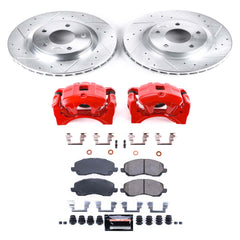 Power Stop KC3032A Z23 Evolution Sport Performance 1-Click Brake Kit With Calipers (Front) for 2007-2021 Mitsubishi Lancer product image
