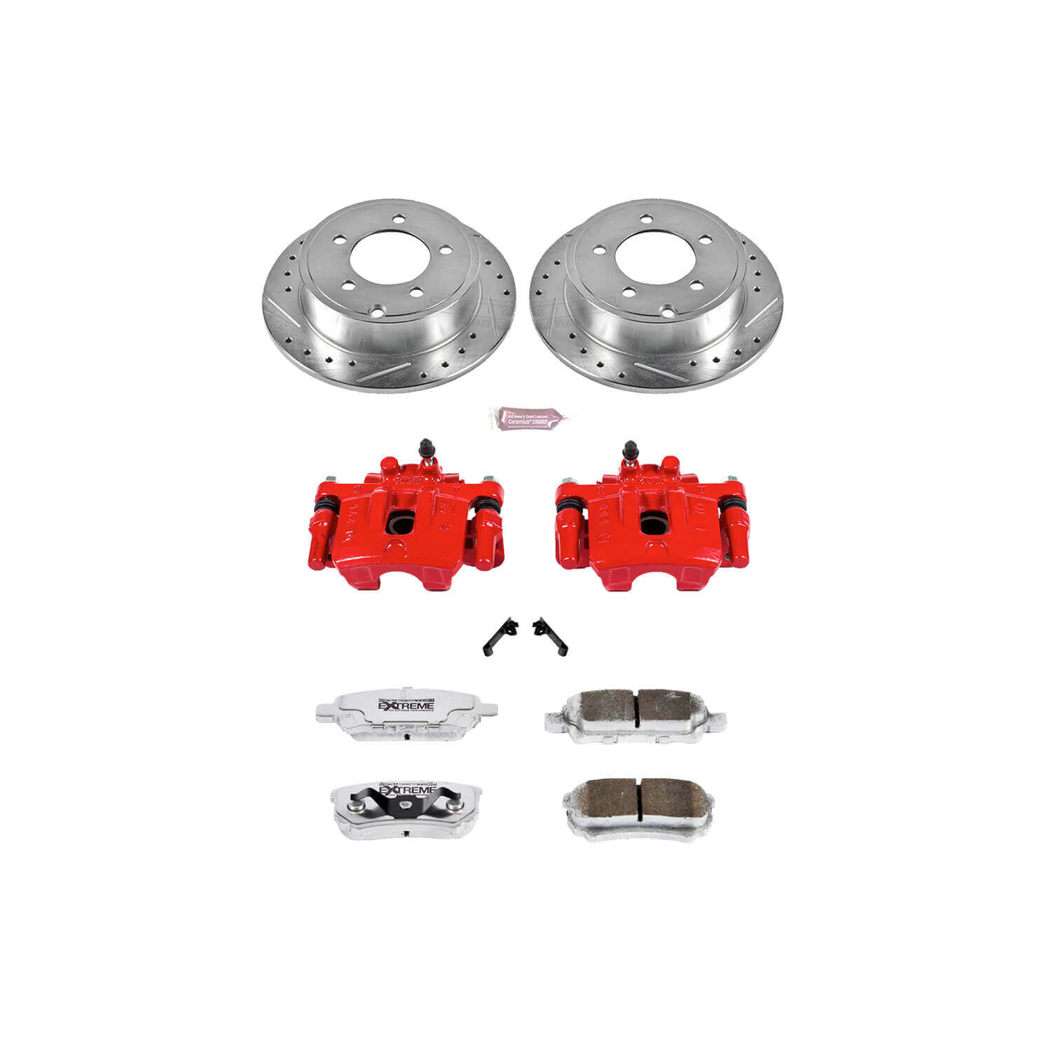 Power Stop KC3033-26 Z26 Extreme Street Warrior 1-Click Brake Kit With Calipers (Rear) for 2007-2017 Chrysler 200 product image