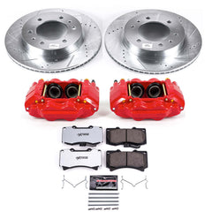 Power Stop KC3035-36 Z36 Extreme Performance Truck And Tow 1-Click Front Brake Kit With Calipers for 2006-2010 Hummer H3 product image