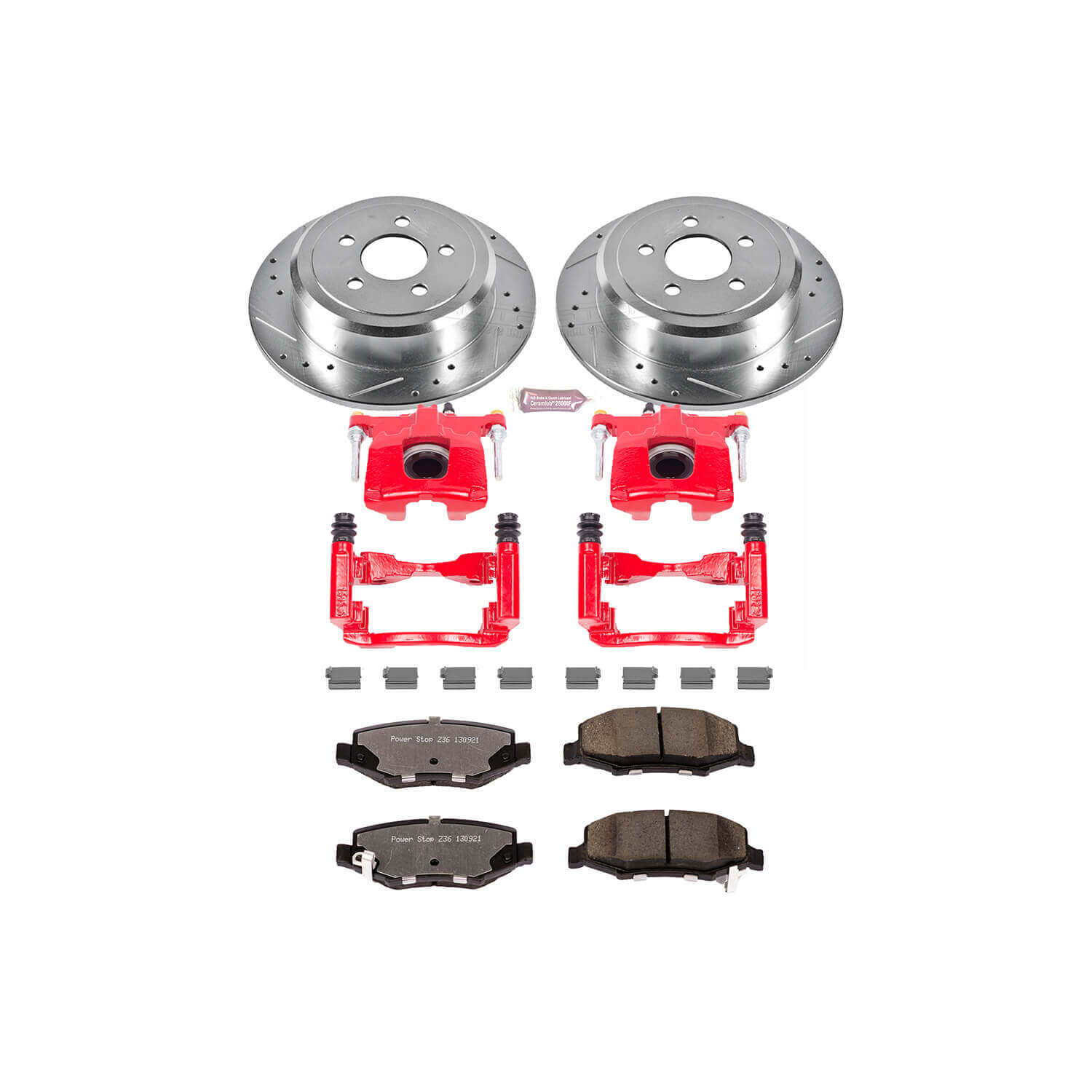 Power Stop KC3046A-36 Z36 Extreme Performance Truck And Tow 1-Click Brake Kit With Calipers (Rear) for 2007-2012 Dodge Nitro product image
