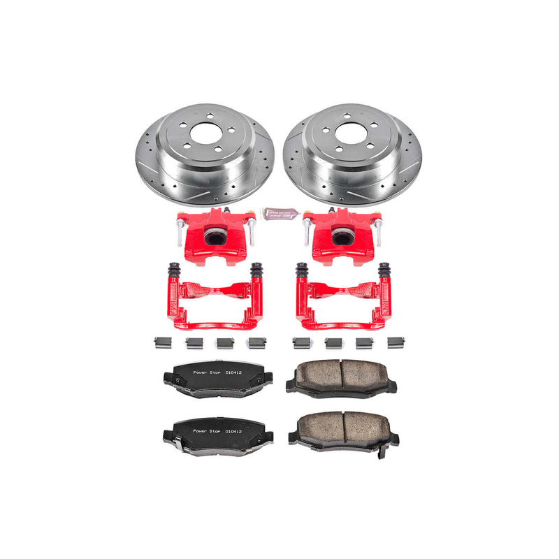 Power Stop KC3046A Z23 Evolution Sport Performance 1-Click Brake Kit With Calipers (Rear) for 2007-2012 Dodge Nitro product image