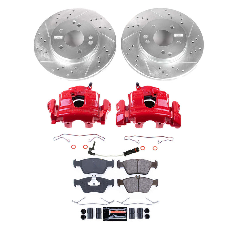 Power Stop KC3047 Z23 Evolution Sport Performance Pad And Rotor Kit With Calipers for 1999-2000 Mercedes-Benz C230 product image