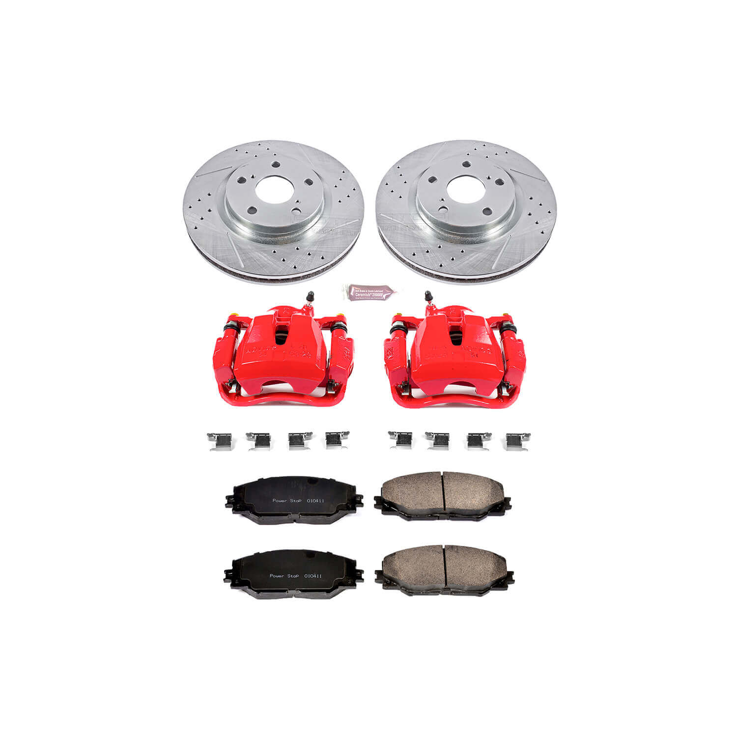 Power Stop KC3054 Z23 Evolution Sport Performance 1-Click Brake Kit With Calipers (Front) for 2006-2019 Pontiac Vibe product image
