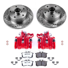 Power Stop KC3064-26 Z26 Street Warrior 1-Click Rear Brake Kit With Calipers for 1998-2001 Audi A4 product image