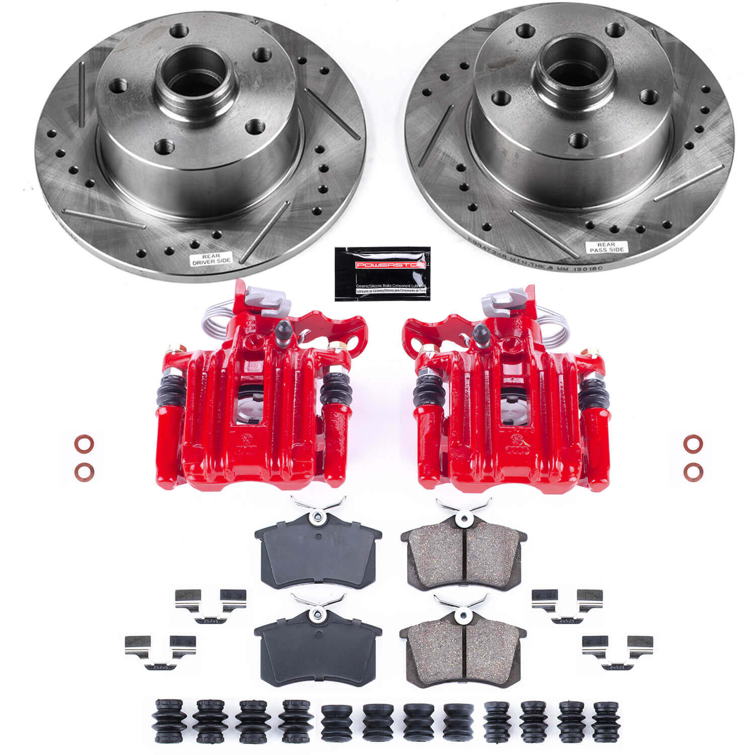 Power Stop KC3064 Z23 Evolution Sport Rear Brake Kit for 1998-2001 Audi A4 product image