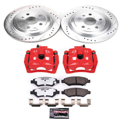 Power Stop KC3072-26 - Z26 Street Warrior 1-Click Rear Brake Kit With Calipers vehicle fitment brake part