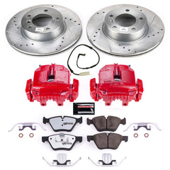 Power Stop KC3087-26 Z26 Street Warrior 1-Click Pad And Rotor Kit With Calipers for 2006 BMW 325I product image