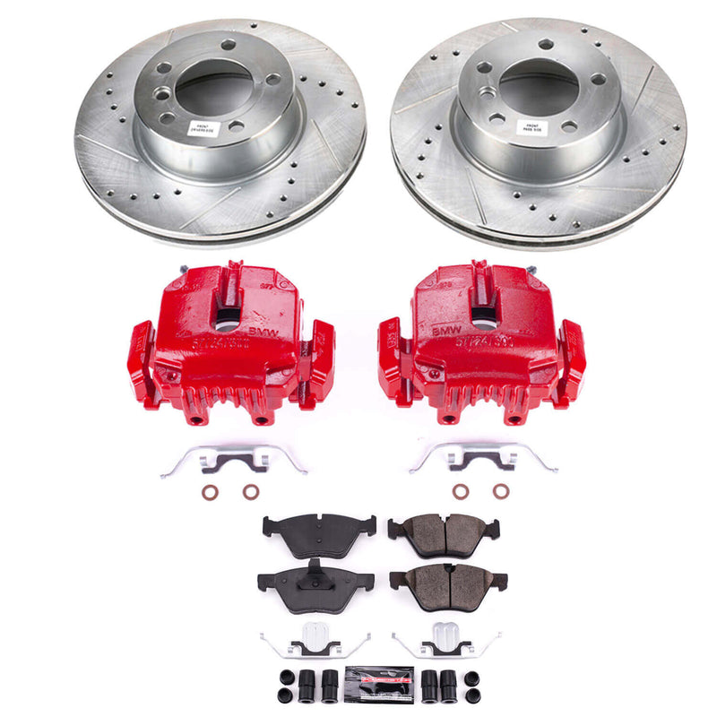 Power Stop KC3087 Z23 Evolution Sport Performance Pad And Rotor Kit With Calipers for 2006 BMW 325I product image
