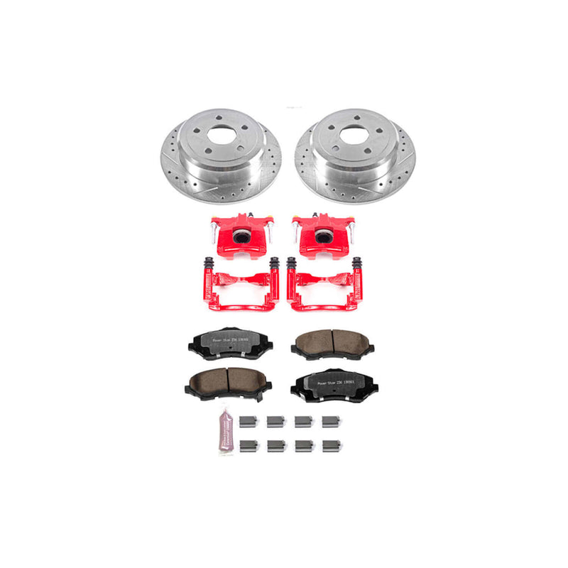 Power Stop KC3090-36 Z36 Extreme Performance Truck And Tow 1-Click Brake Kit With Calipers (Rear) for 2007-2018 Jeep Wrangler product image