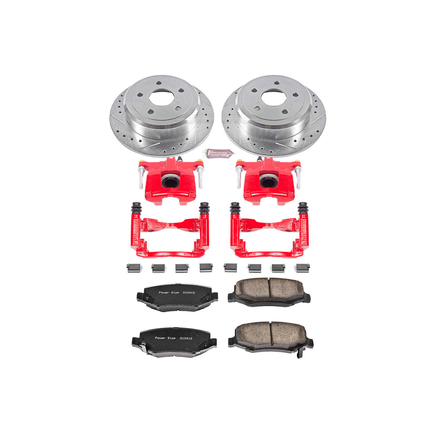 Power Stop KC3090 Z23 Evolution Sport Performance 1-Click Brake Kit With Calipers (Rear) for 2007-2018 Jeep Wrangler product image