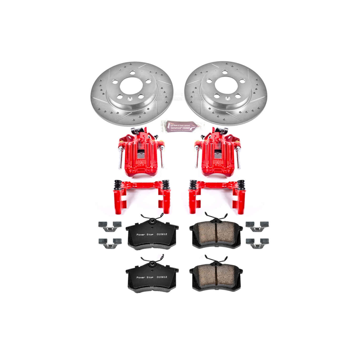 Power Stop KC3093 Z23 Evolution Sport Performance 1-Click Brake Kit With Calipers (Rear) for 2000-2006 Audi Tt product image