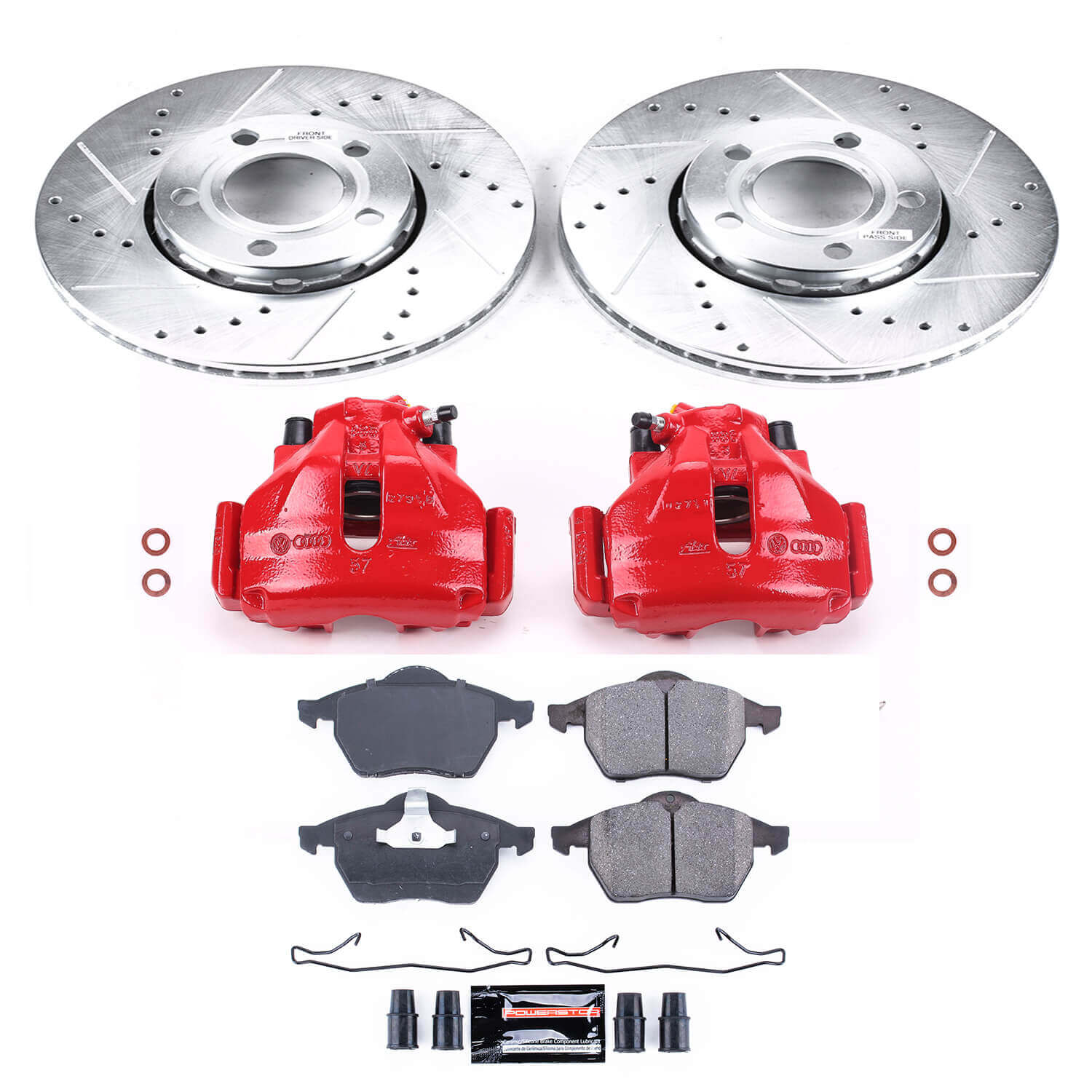 Power Stop KC3103 Z23 Evolution Sport Front Brake Kit for 1996-1998 Audi A4 product image