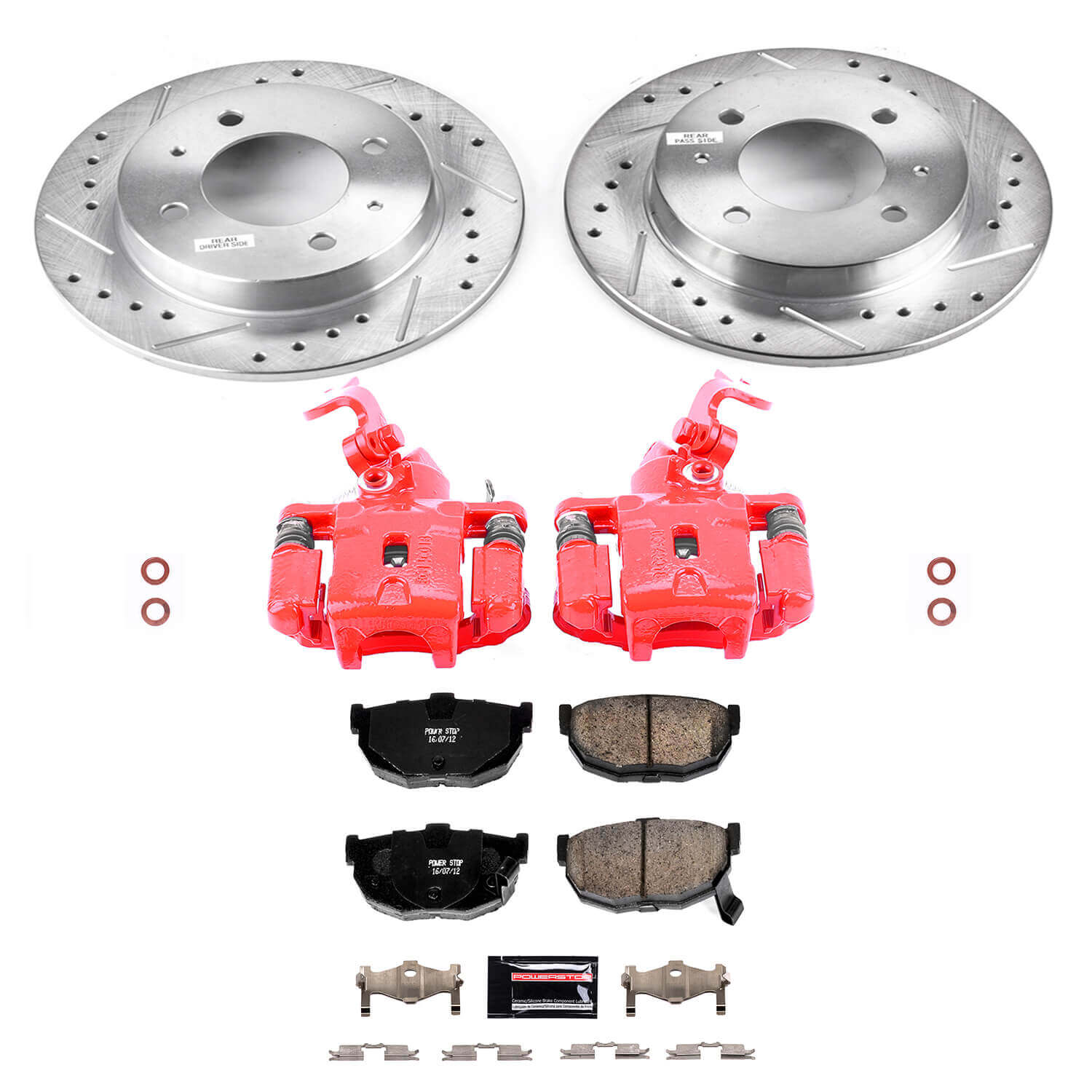 Power Stop KC3106 Z23 Evolution Sport Rear Brake Kit for 2001-2005 Hyundai Elantra product image