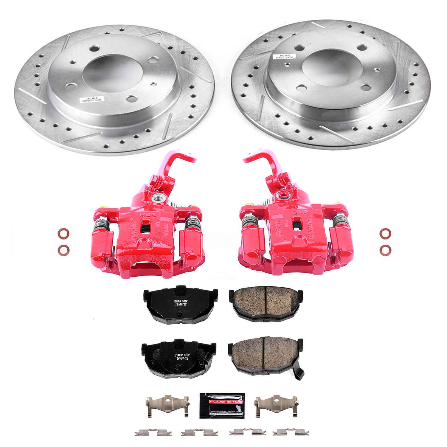 Power Stop KC3106A Z23 Evolution Sport Rear Brake Kit for 2005-2006 Hyundai Elantra product image