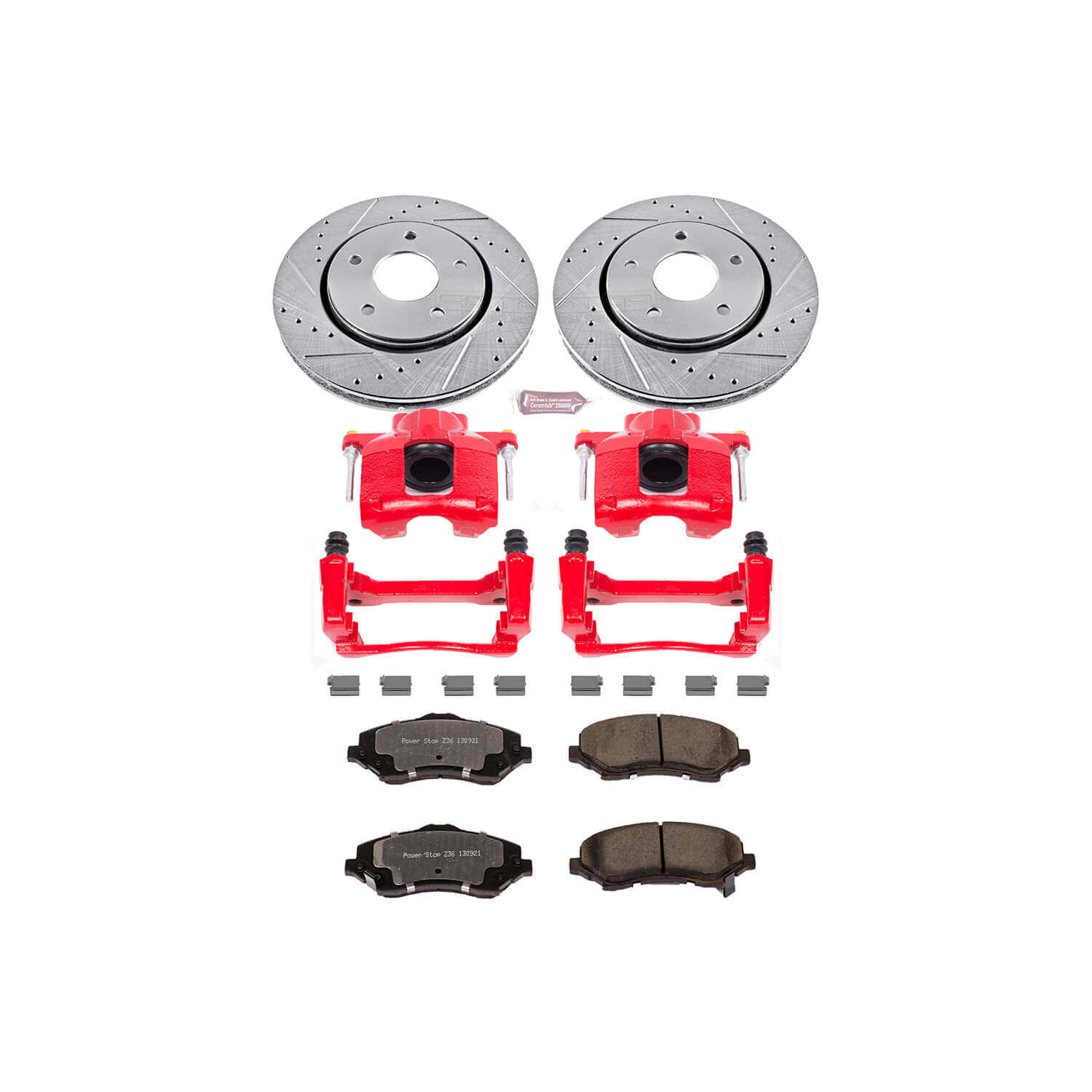Power Stop KC3118-36 Z36 Extreme Performance Truck And Tow 1-Click Brake Kit With Calipers (Front) for 2008-2016 Chrysler Town & Country product image