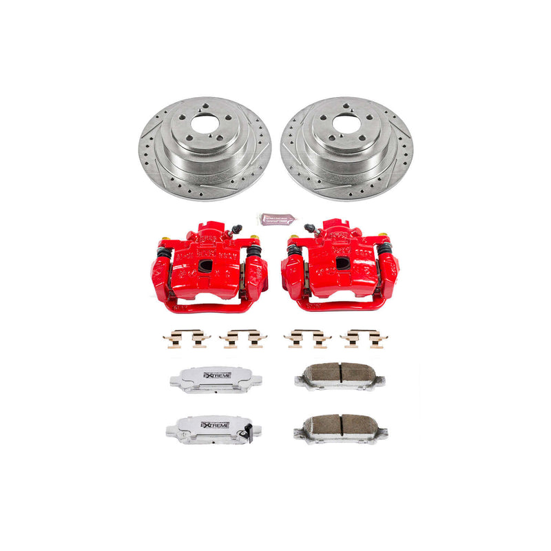 Power Stop KC3124-26 Z26 Extreme Street Warrior 1-Click Brake Kit With Calipers (Rear) for 2000-2006 Subaru Baja product image