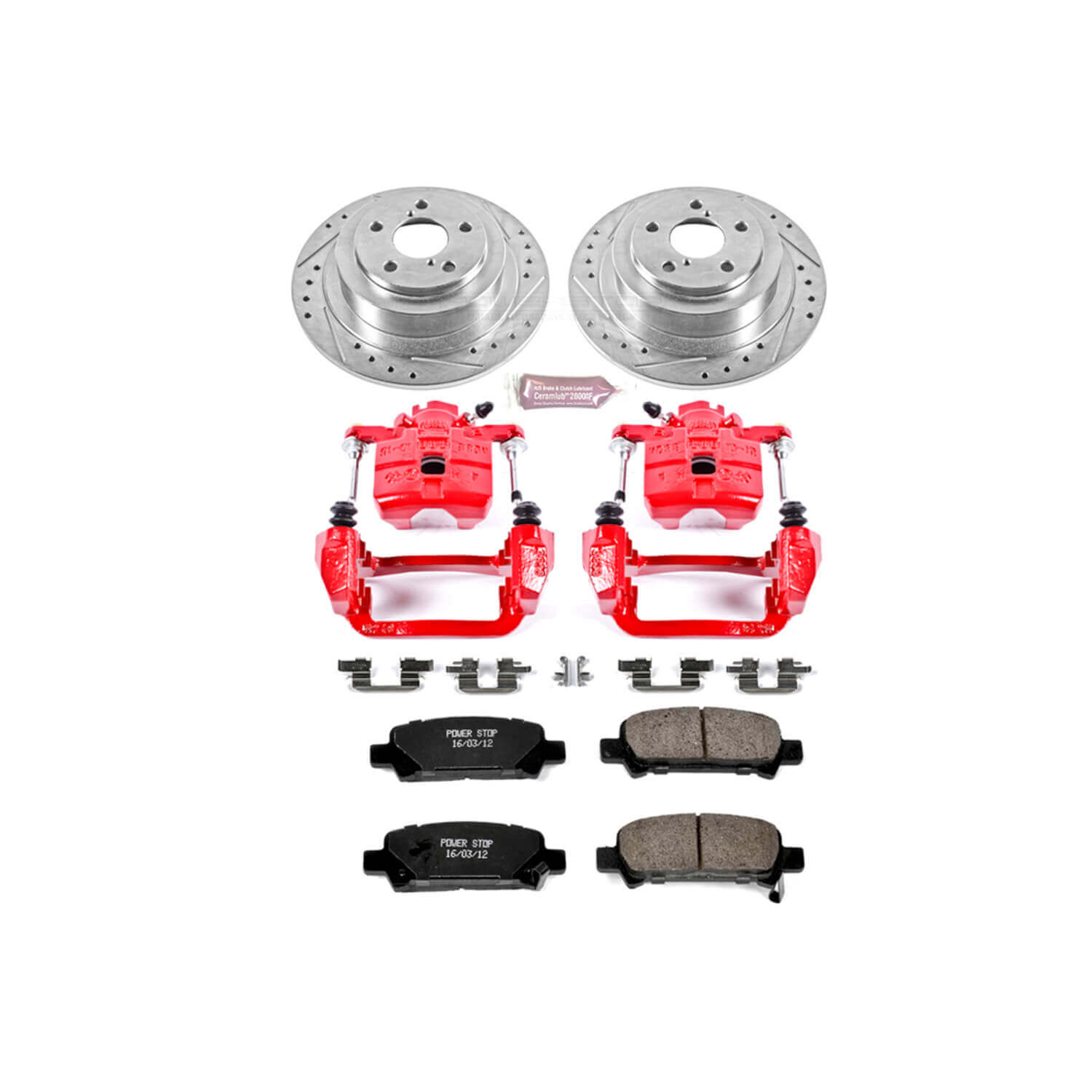 Power Stop KC3124 Z23 Evolution Sport Performance 1-Click Brake Kit With Calipers (Rear) for 2000-2006 Subaru Baja product image