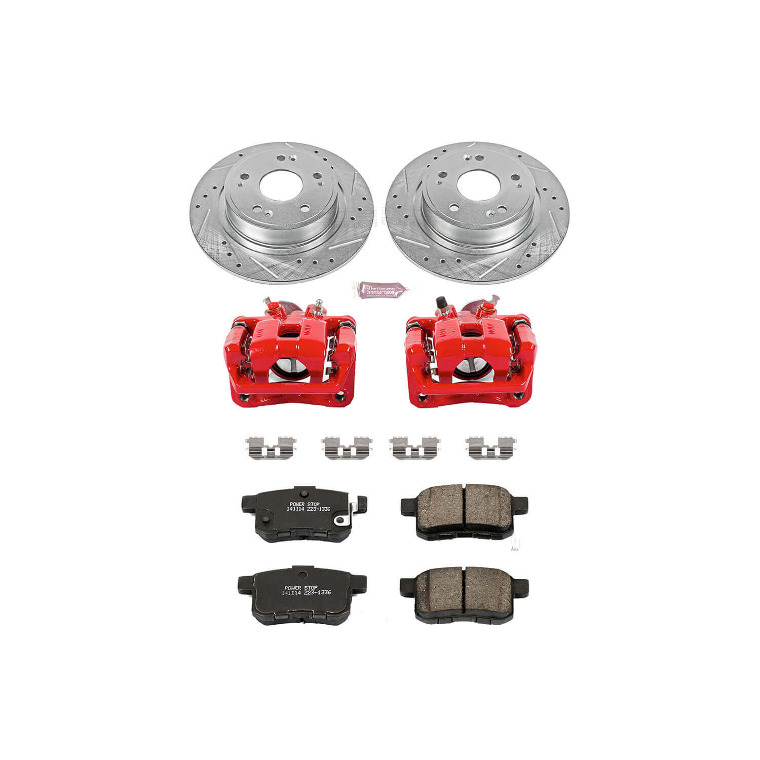 Power Stop KC3127 Z23 Evolution Sport Performance 1-Click Brake Kit With Calipers (Rear) for 2008-2010 Acura Tsx product image