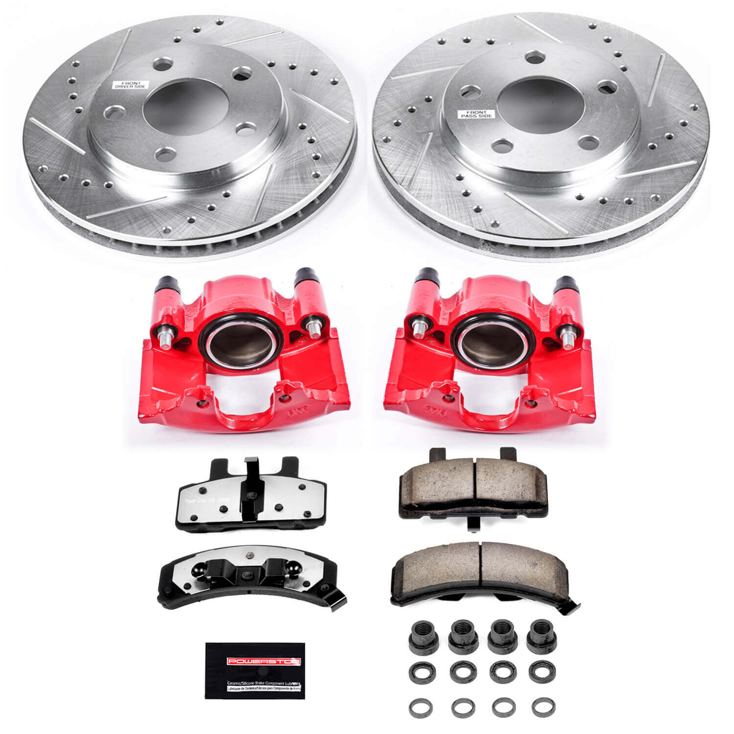 Power Stop KC3132-36 Z36 Extreme Performance Truck And Tow 1-Click Front Brake Kit With Calipers for 1990-1993 Cadillac Commercial Chassis product image