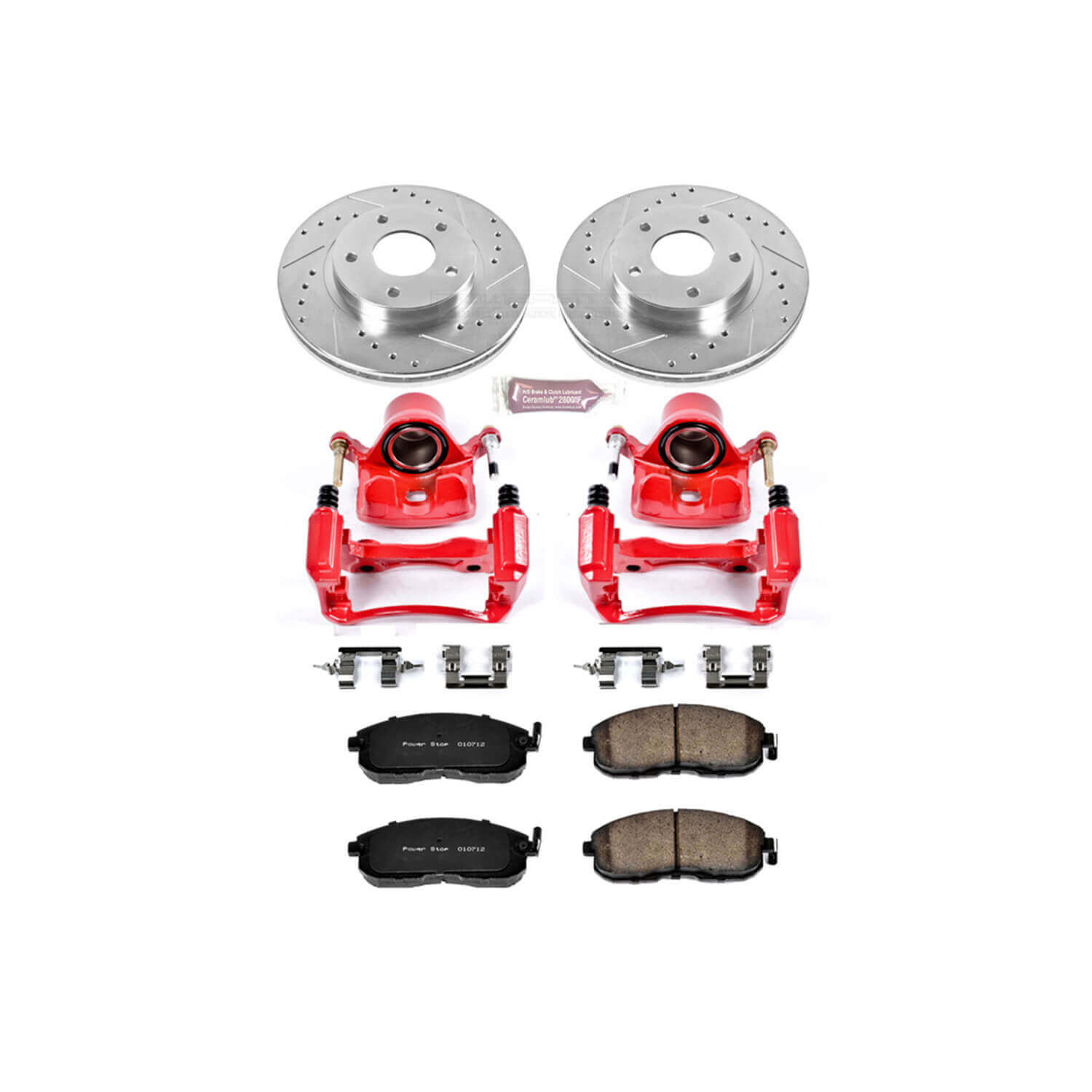 Power Stop KC3137 Z23 Evolution Sport Performance 1-Click Brake Kit With Calipers (Front) for 2000-2001 Nissan Maxima product image