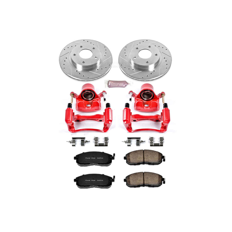 Power Stop KC3137 Z23 Evolution Sport Performance 1-Click Brake Kit With Calipers (Front) for 2000-2001 Nissan Maxima product image